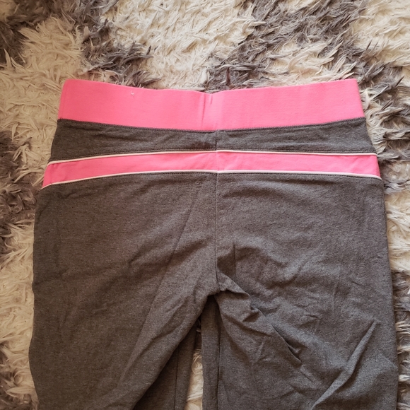Justice Neon pink and gray track pants 16 - Picture 5 of 5